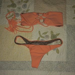 Acacia lumahai bikini coral bottoms